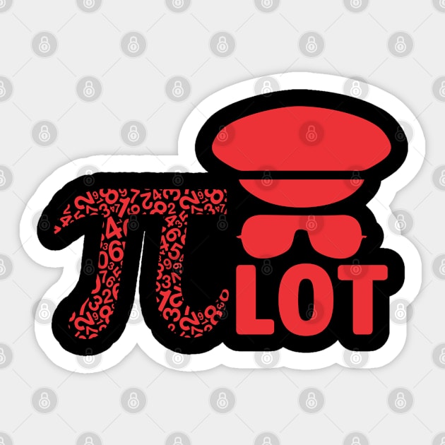 PI Day PIlot Sticker by A Zee Marketing